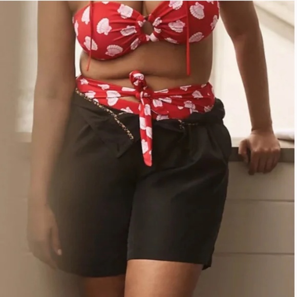 Maeve Ryleigh Seashells Sea Shells Beachy Boho Artsy Tie Front Bikini Bottoms - Picture 2 of 5